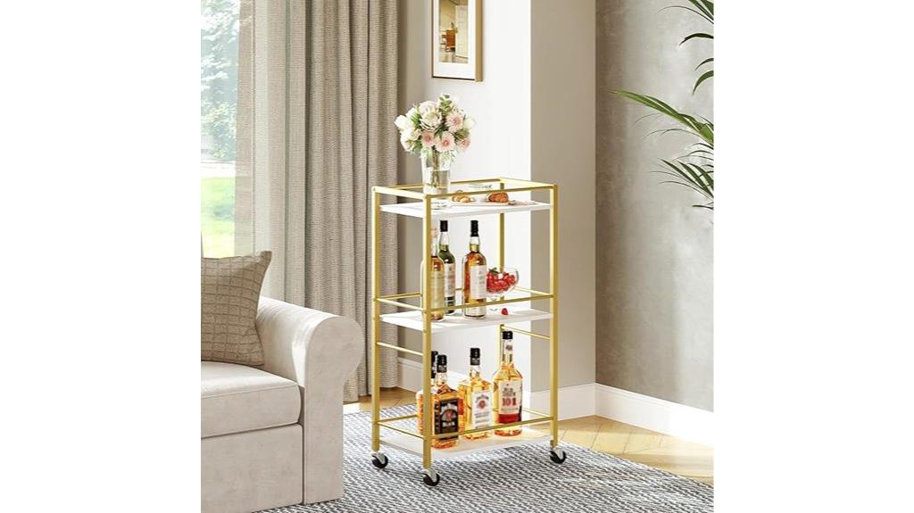 three tier mobile bar