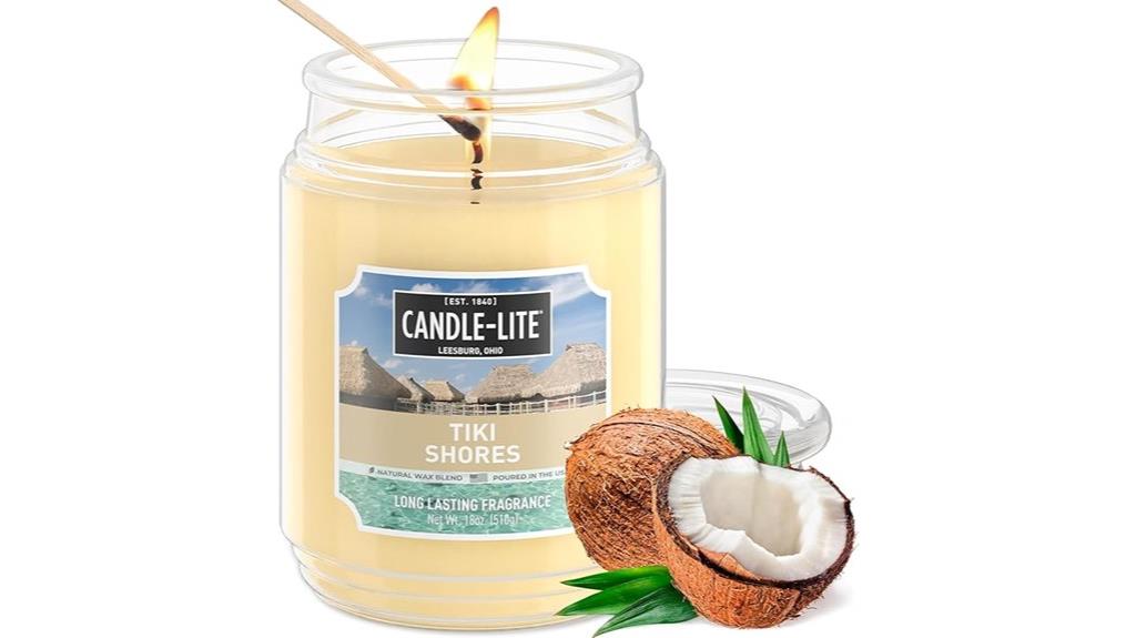 tiki shores candle jar