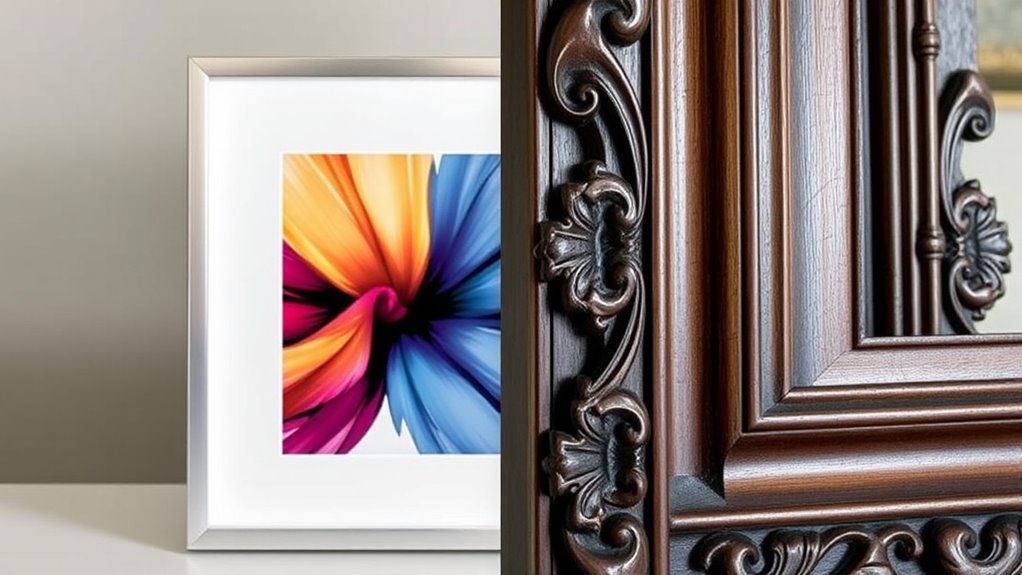 traditional versus float framing