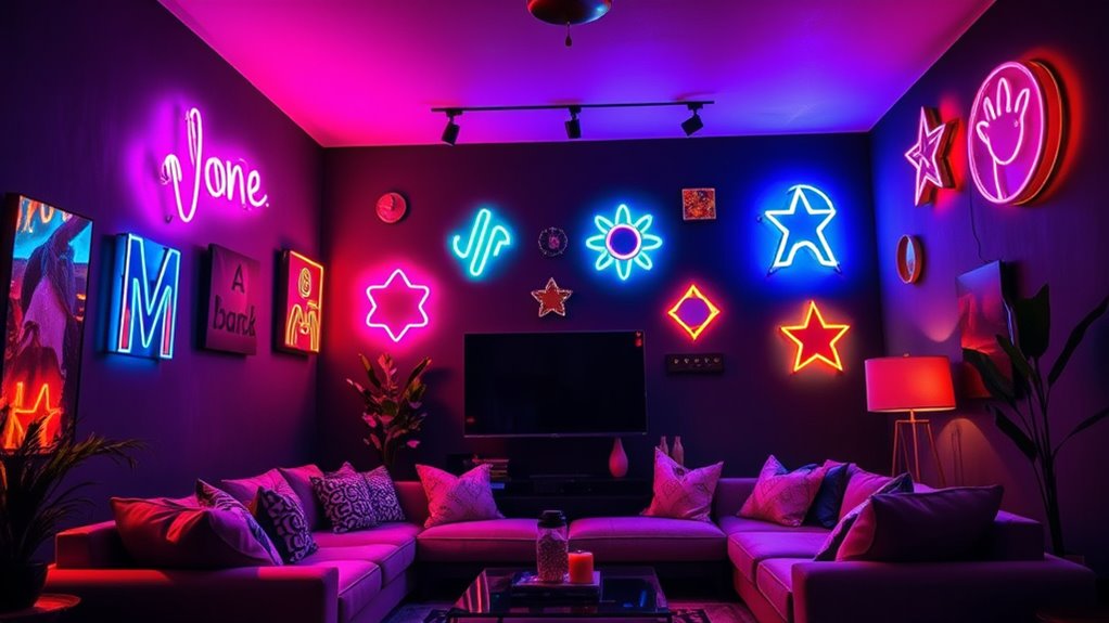 trendy neon wall decorations