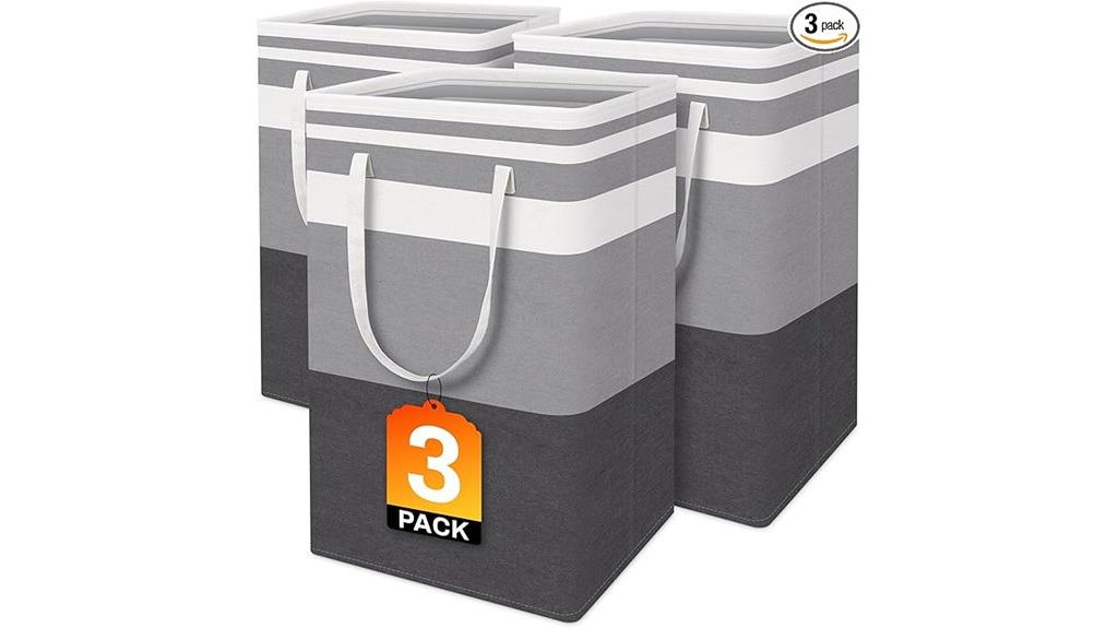 triple laundry basket set