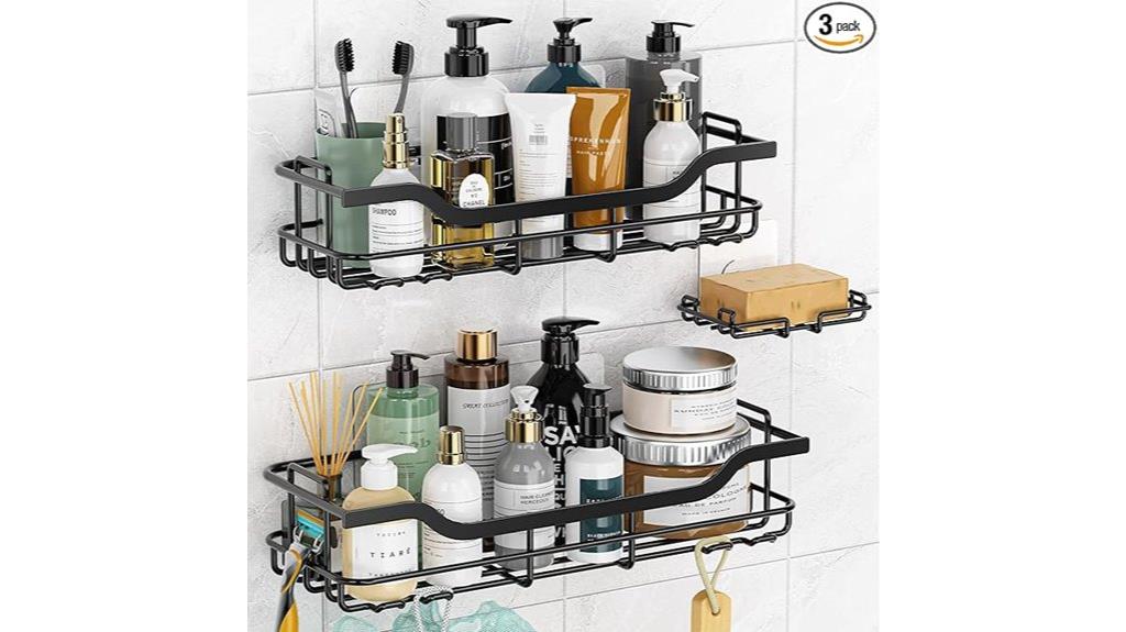 triple shower caddy set