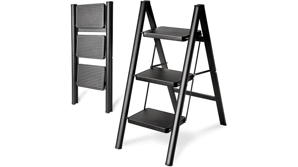 triple step folding ladder