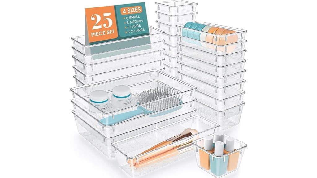 twenty five piece organizer set