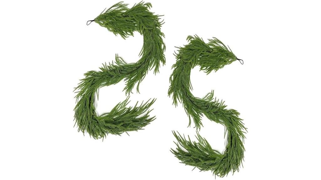 two pine garland sets