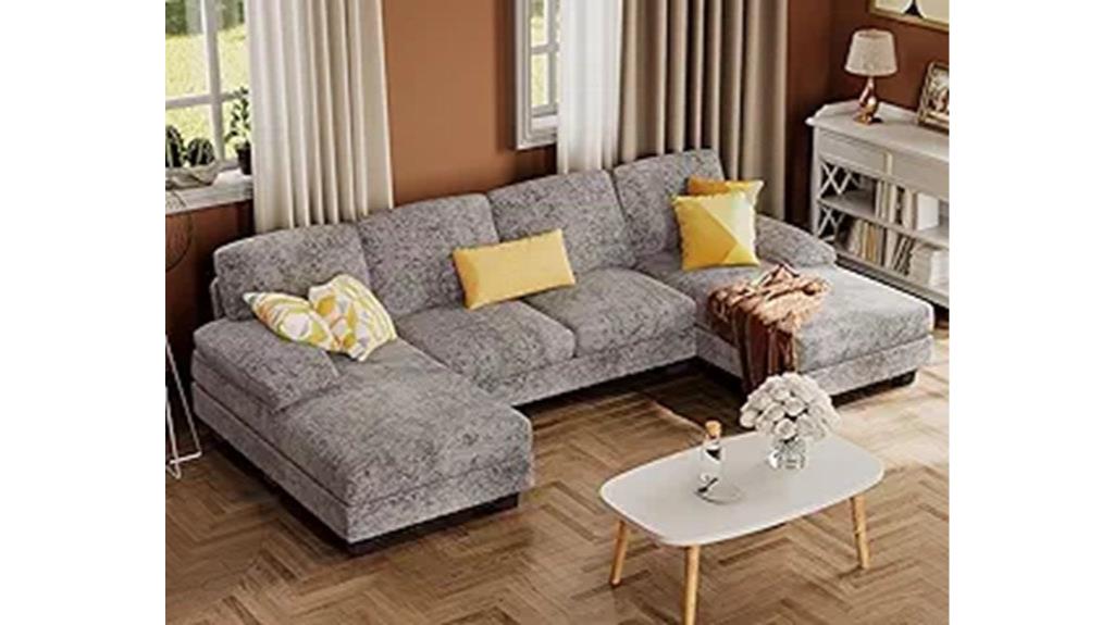 u shaped living room sofa