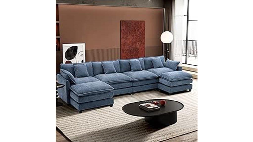 u shaped modern sofa