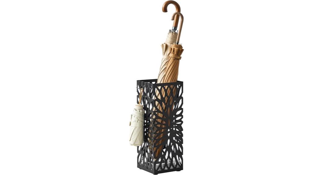 umbrella stand with hooks