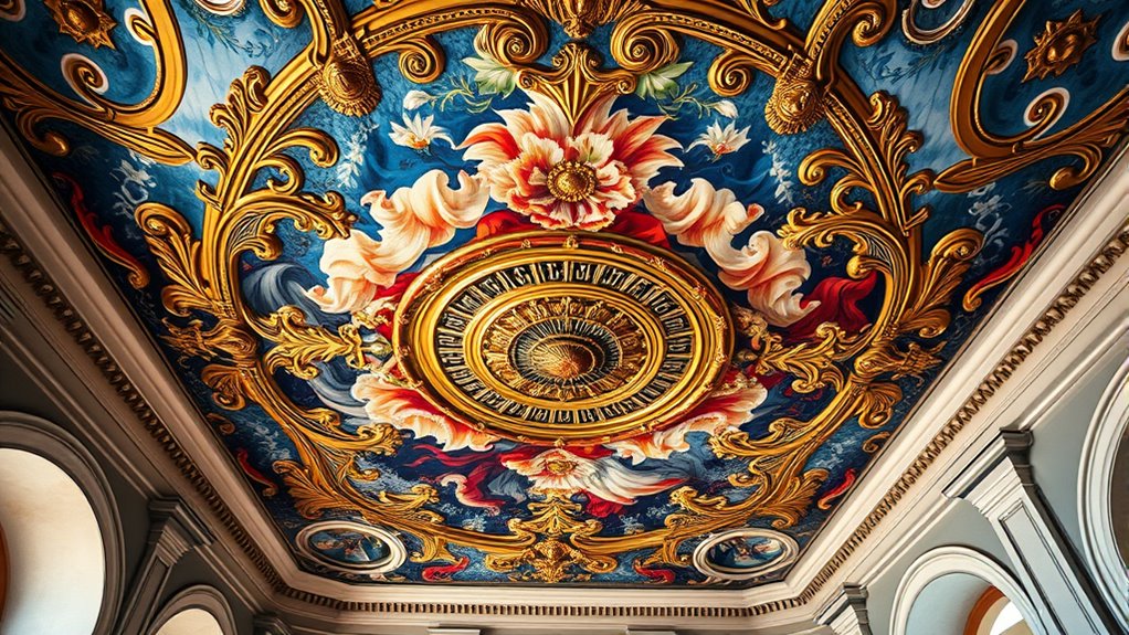 vibrant harmonious ceiling design