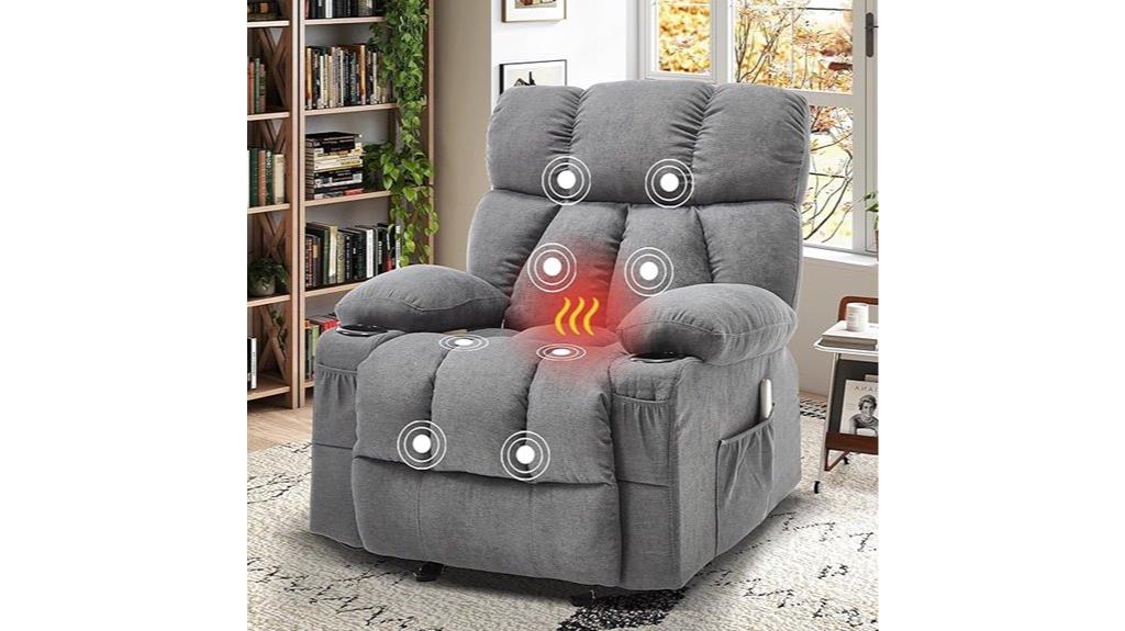 vibration heating usb recliner