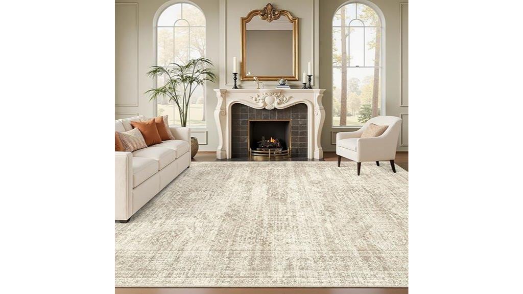 vintage beige non slip rugs