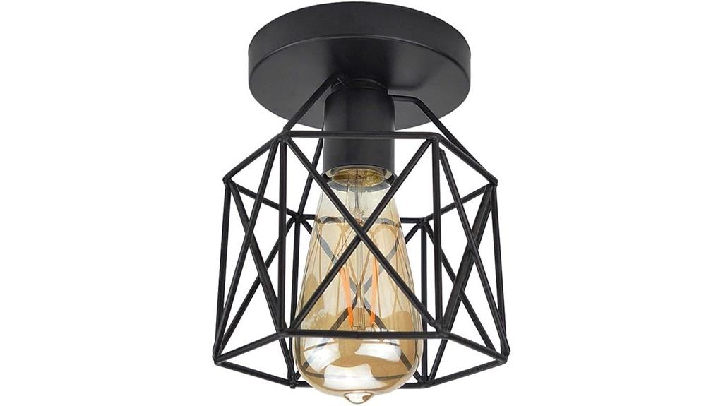 vintage black industrial light