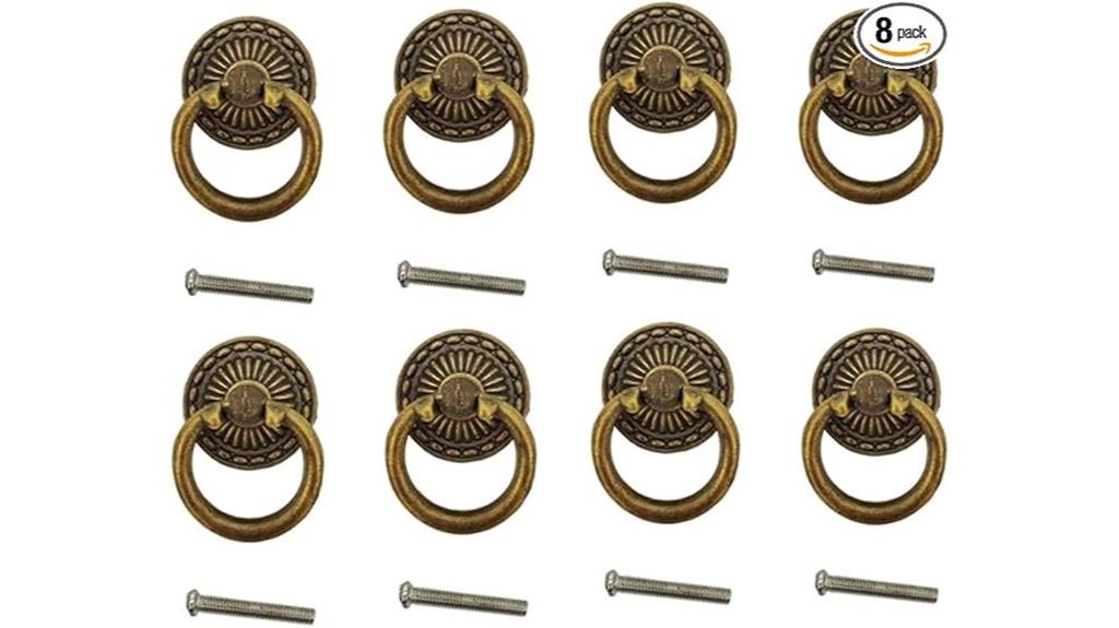 vintage bronze drawer handles