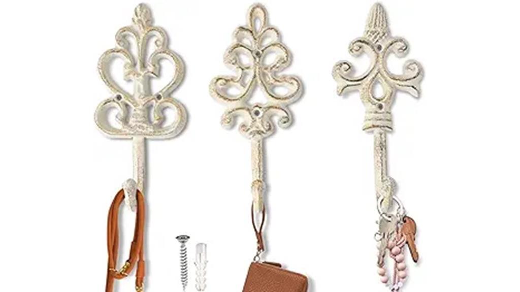 vintage distressed wall hooks