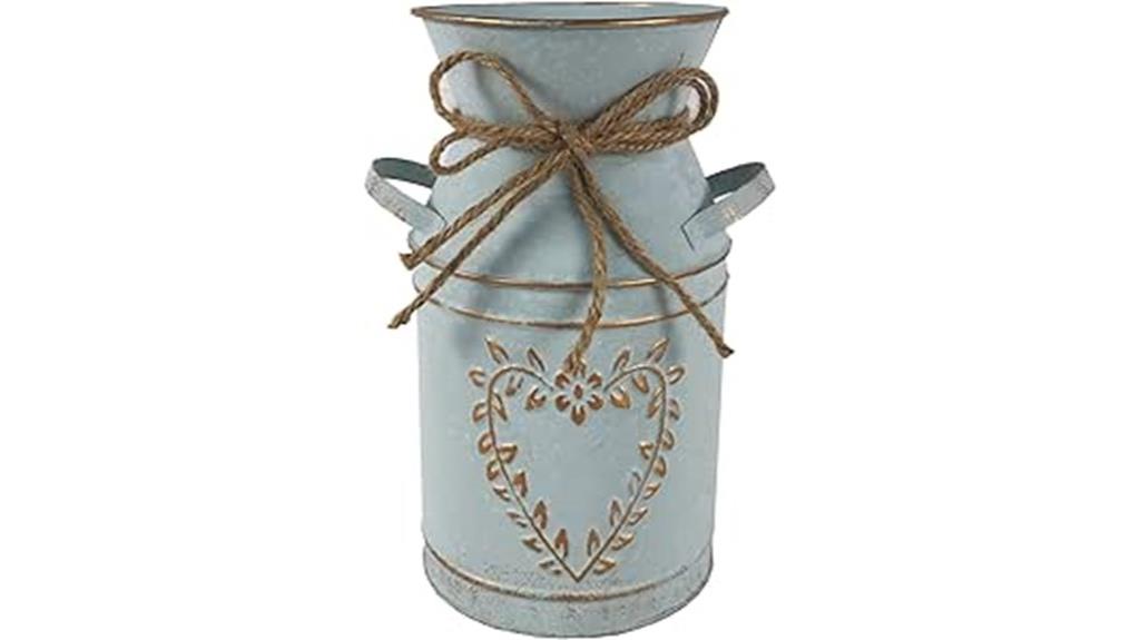 vintage galvanized milk can