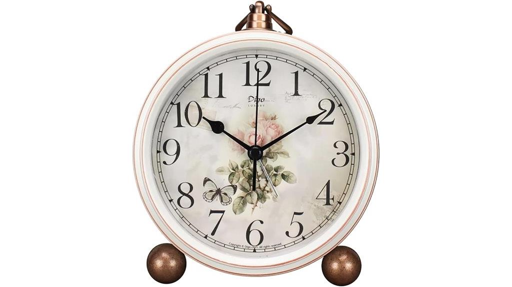 vintage metal frame clock