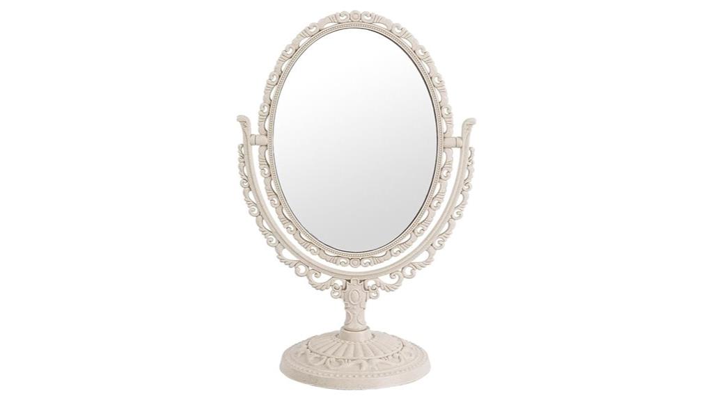 vintage mirror with stand