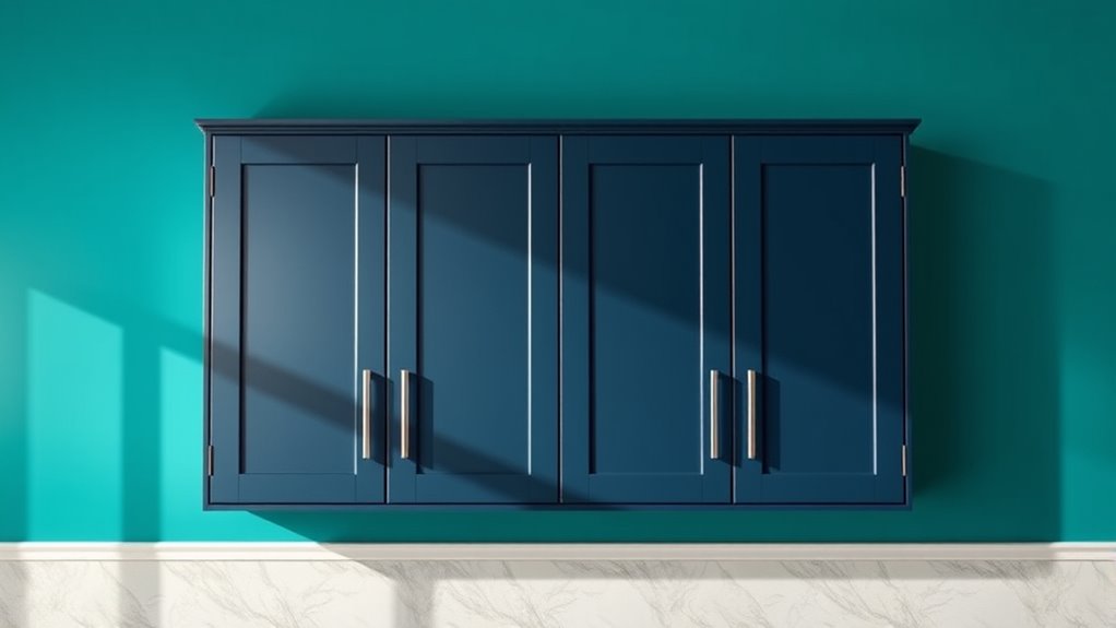 wall color with cabinet