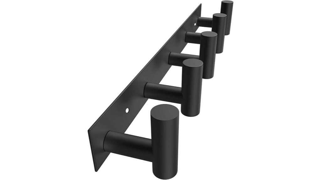 wall mount rack with hooks