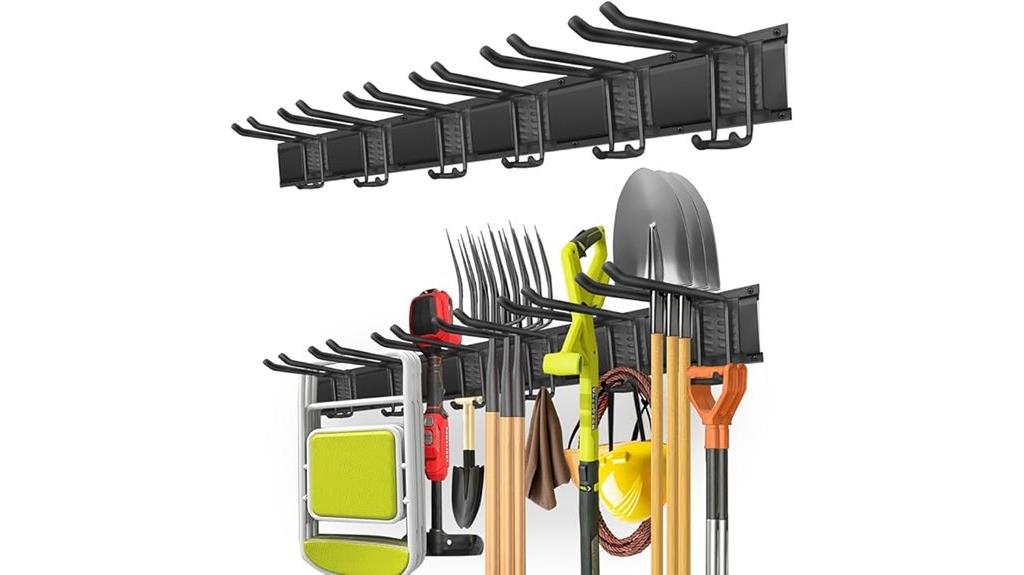 wall mounted garage tool rack