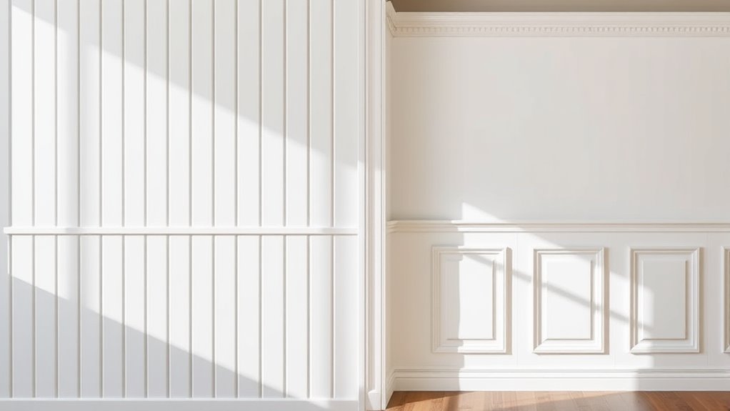 wall paneling style comparison