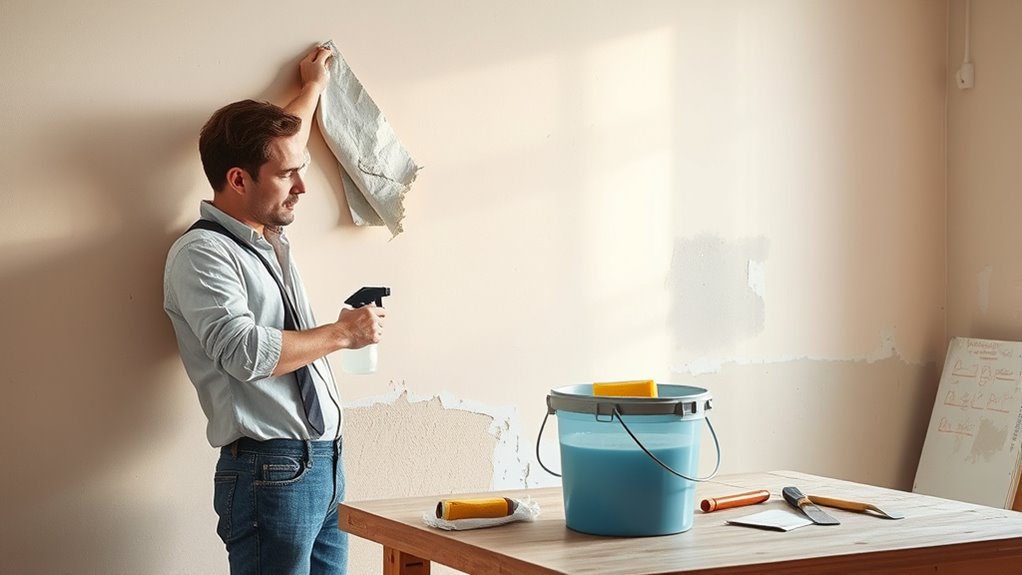 wall repair and surface preparation