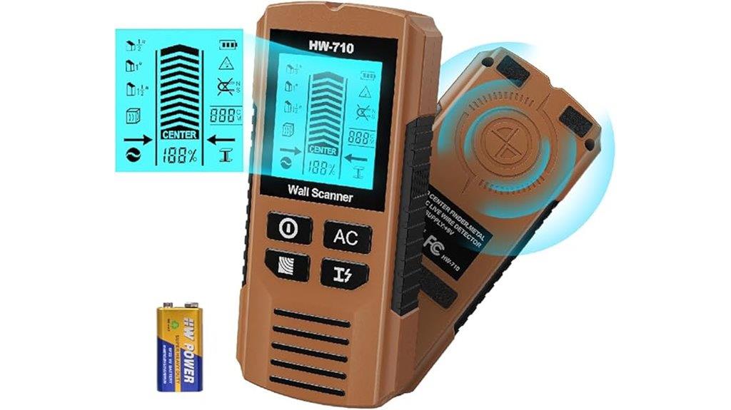 wall scanner with lcd