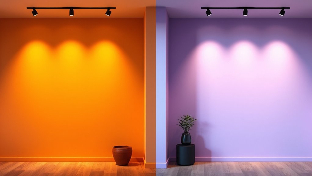 warm versus cool lighting