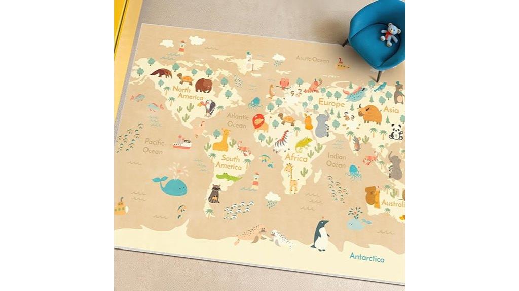 washable kids playroom rug