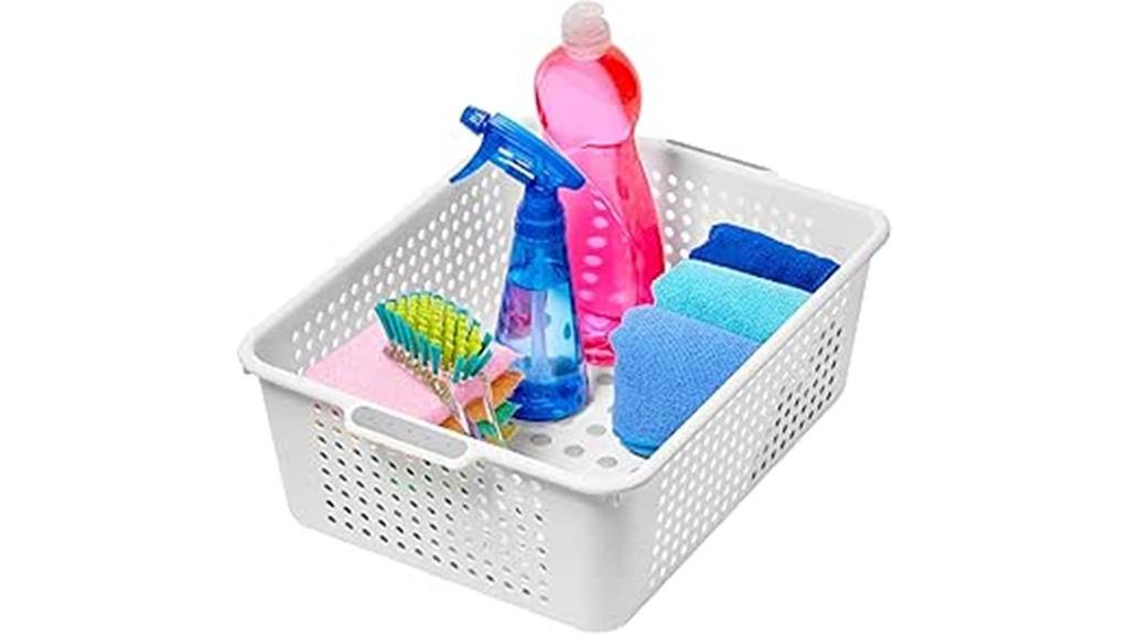 white medium storage basket