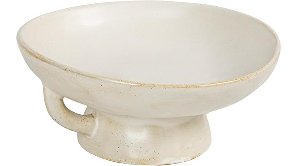 white reactive glaze bowl
