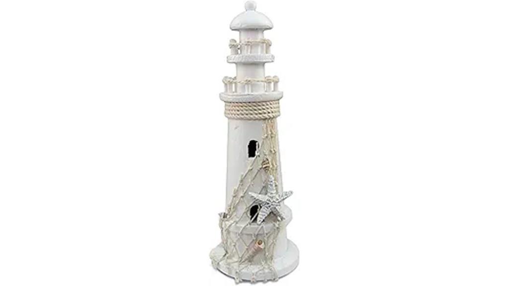 white wooden nautical lighthouse