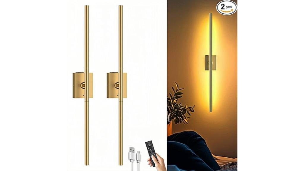wireless dual wall lights