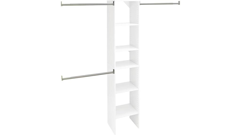 wood closet organizer starter kit