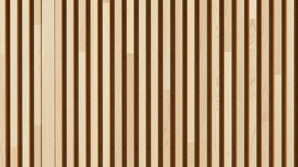 wood slat wall spacing