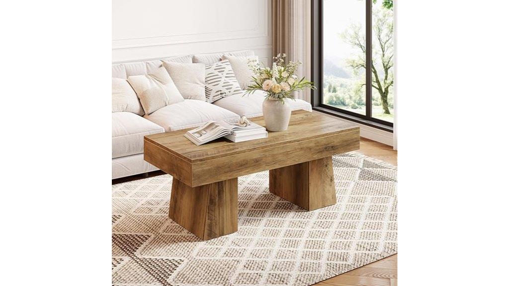 wooden 47 inch farmhouse table