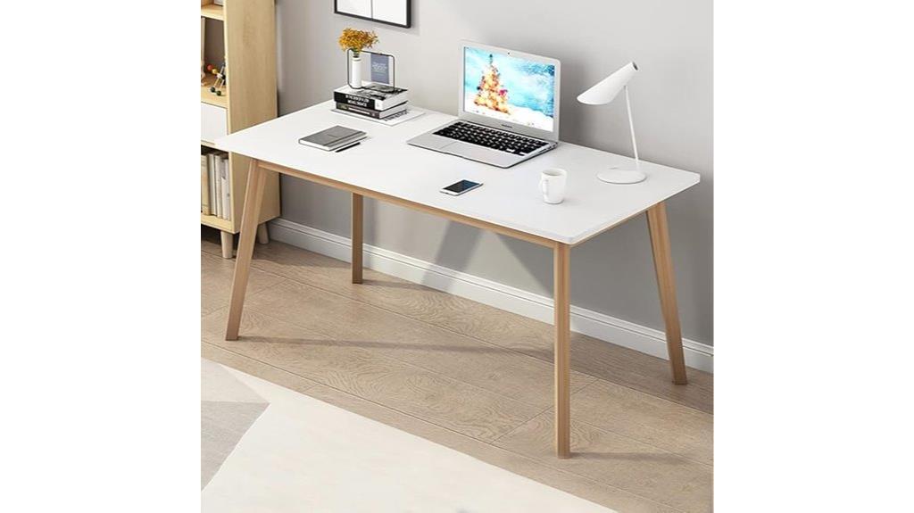 wooden home office desk