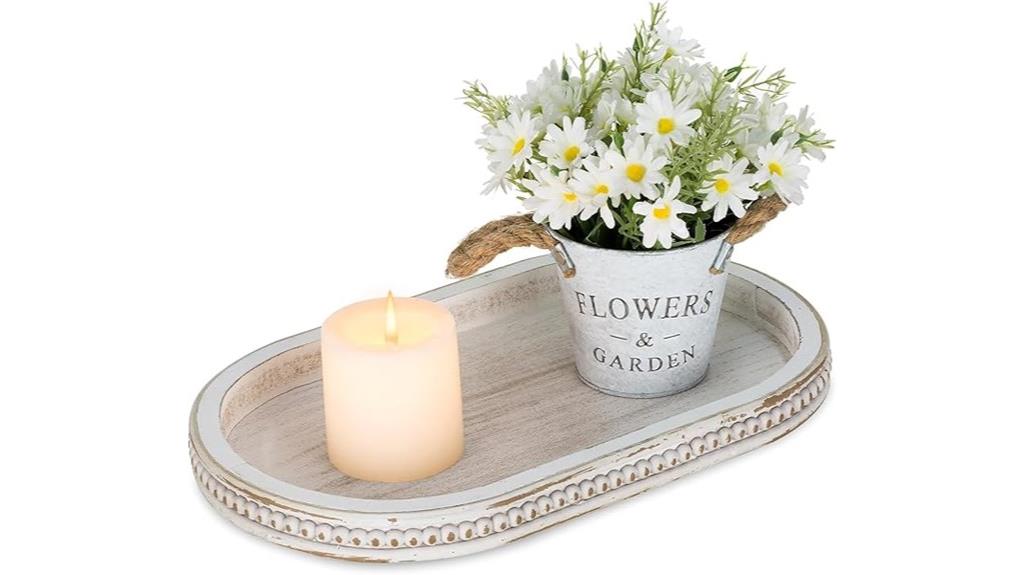 wooden serving tray decor