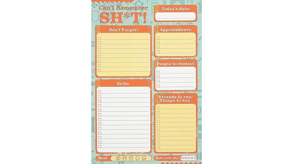 humorous forgetfulness organizer