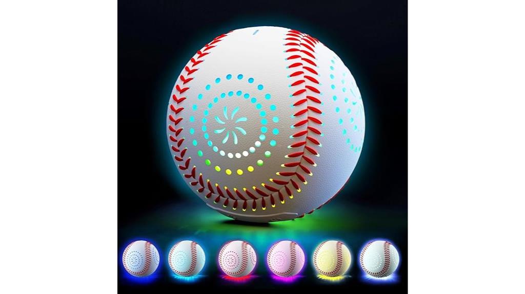 led baseball with multiple lighting modes