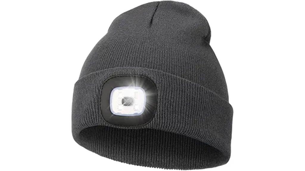 lighted usb winter beanie