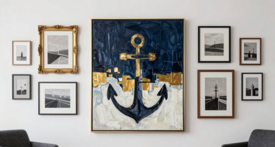 arrange frames around focal artwork