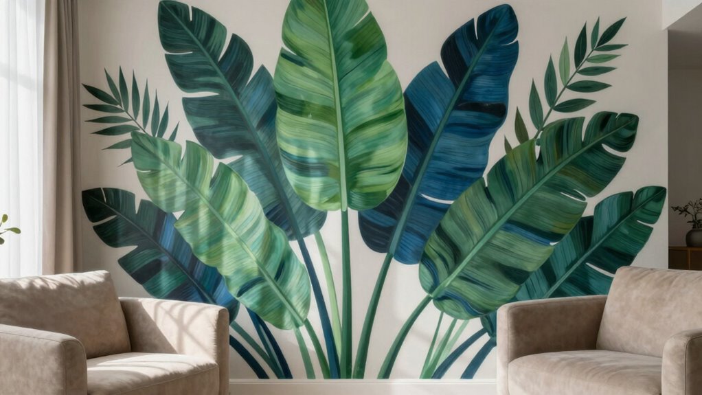 balance bold botanical murals