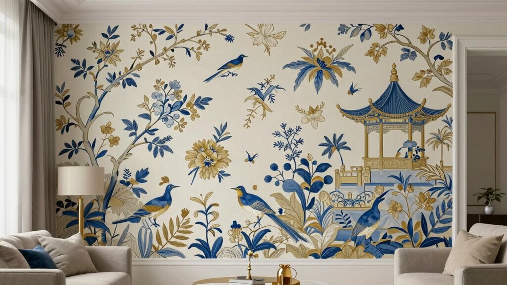 balance bold wallpaper with simplicity