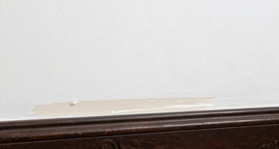 baseboard paint appears heavier