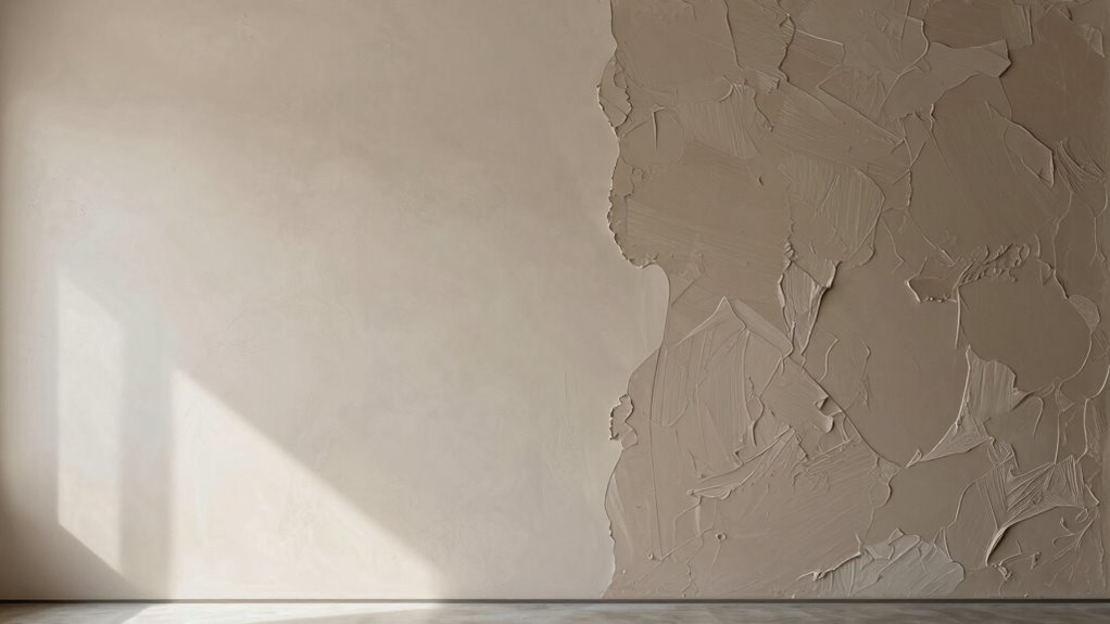 blending smooth and textured finishes