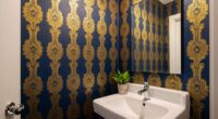bold wallpaper for small bathrooms