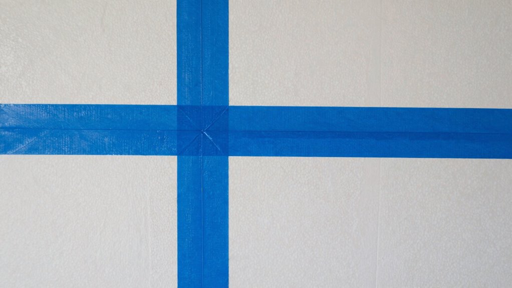 careful surface preparation and masking