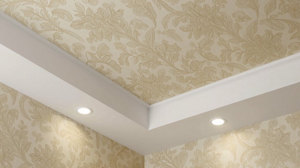 ceiling wallpaper with lighting