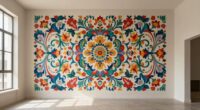 center mural in open room